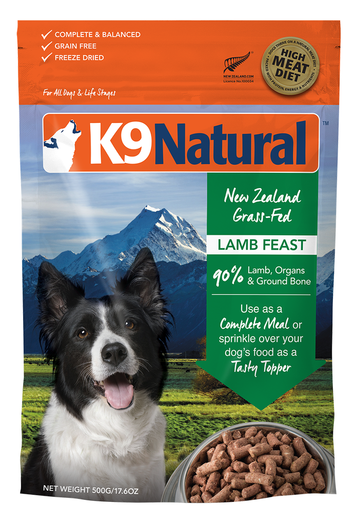 K9 Natural Freeze Dried Lamb Feast 500g