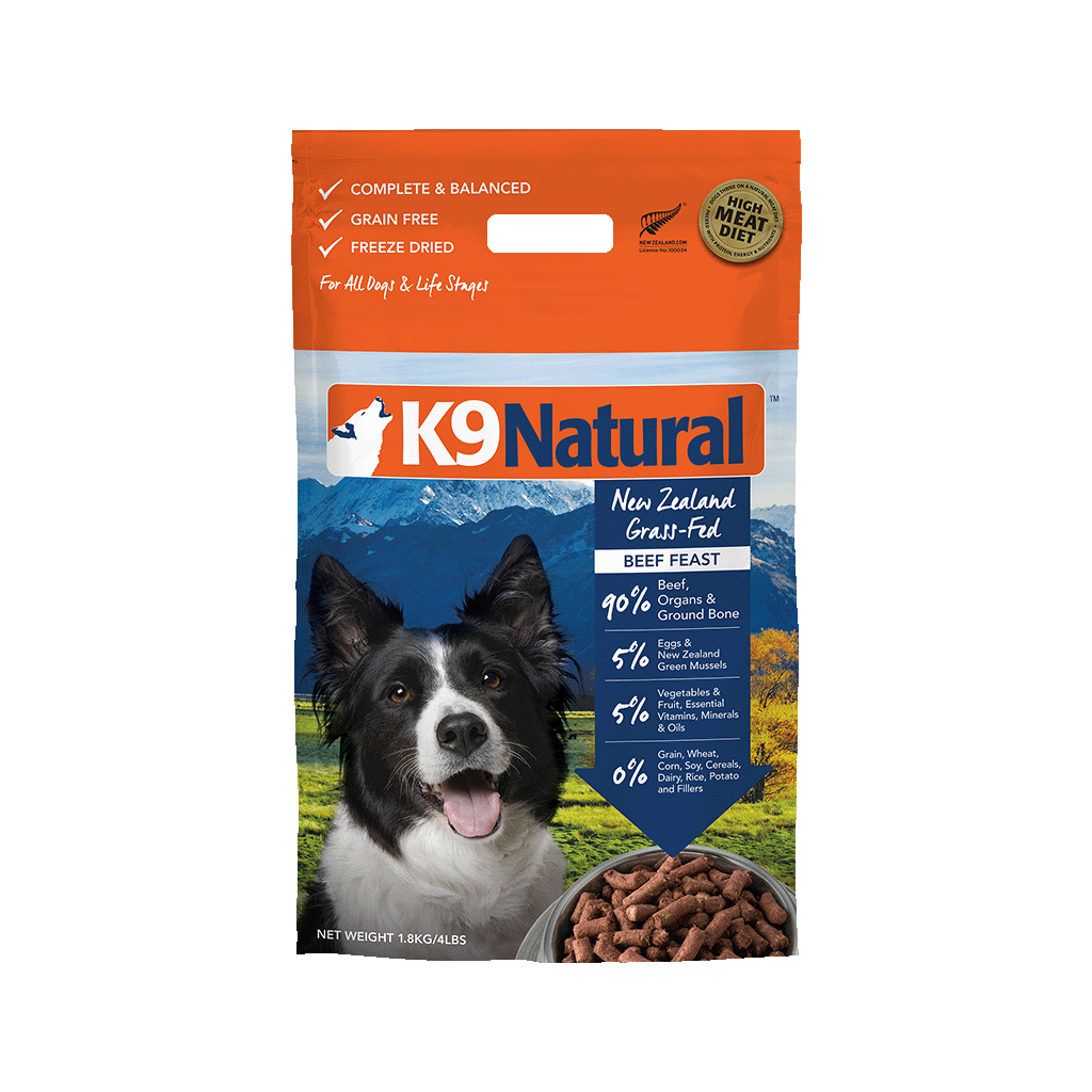 K9 Natural Freeze Dried Beef Feast 1.8kg