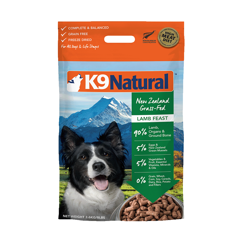 K9 Natural Freeze Dried Lamb Feast 3.6kg