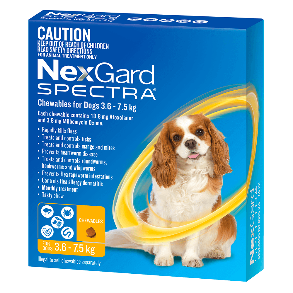 Nexgard Spectra For Dogs 3.6-7.5kg 3s