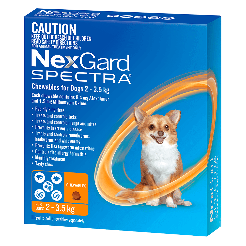 Nexgard Spectra For Dogs 1.35-3.5kg 3s