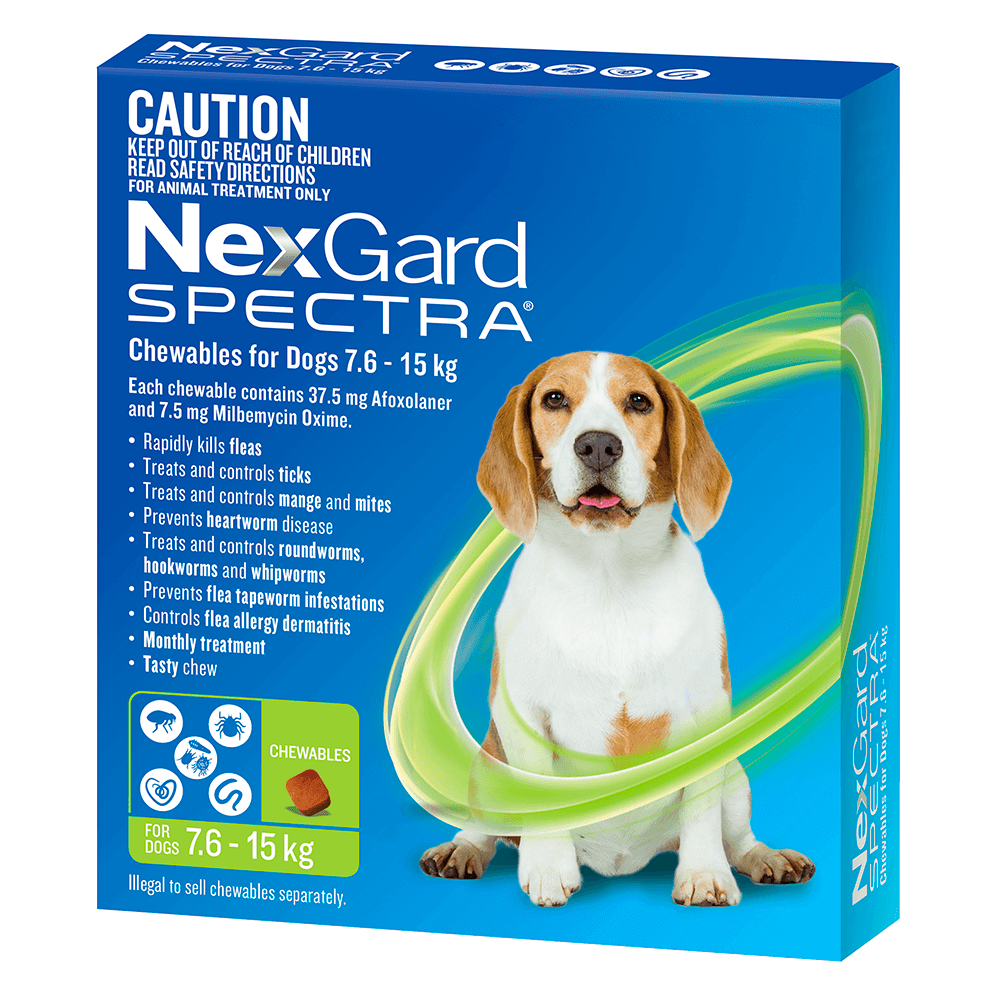 Nexgard Spectra For Dogs 7.6 -15kg 6s
