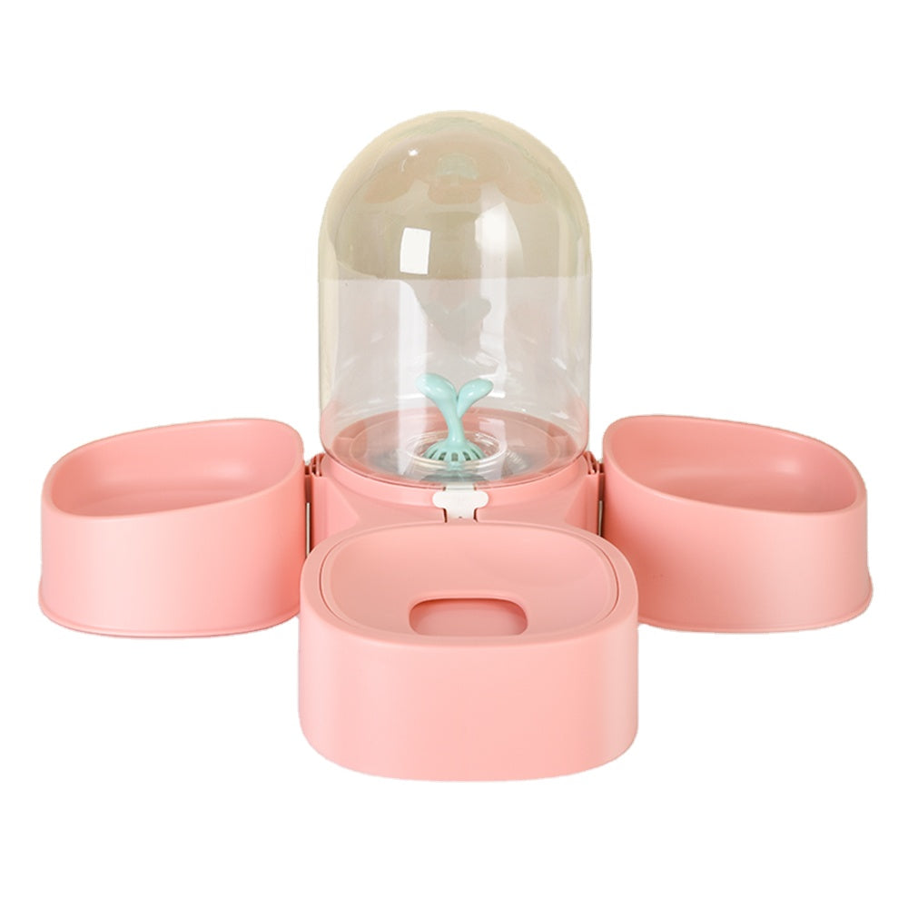Petpure Mangosteen Pet Food and Drinking Bowls with Filter - Pink
