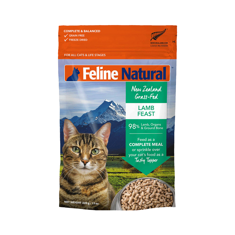 Feline Natural Lamb Freeze Dried Cat Food 320g