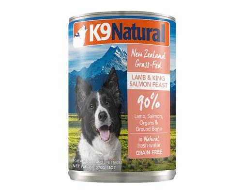 K9 Natural Lamb and King Salmon Canned Dog Food 370g x12 Cans