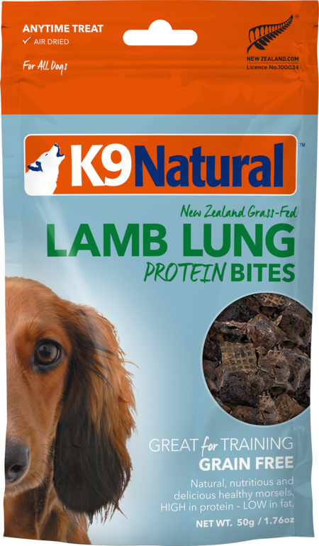 K9 Natural Lamb Lung Protein Bites 60g