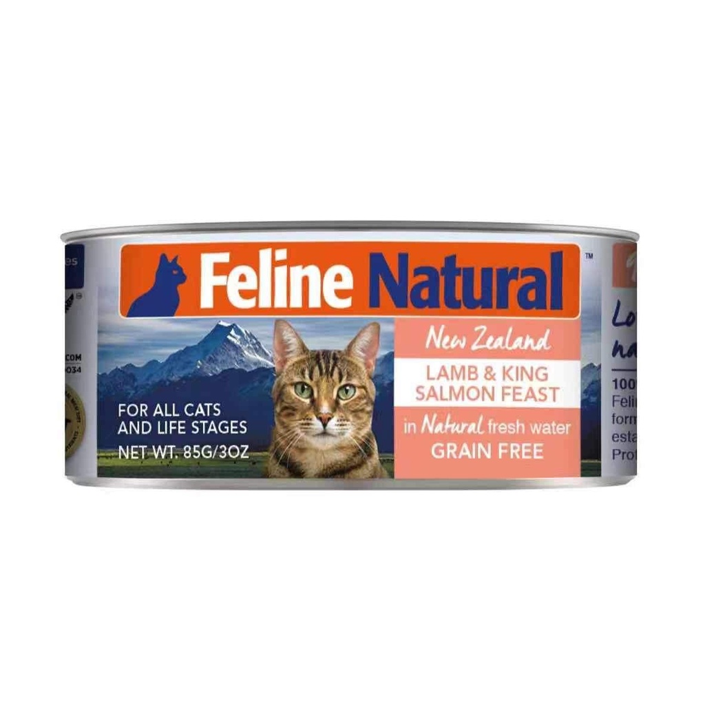 Feline Natural Lamb and King Salmon Feast Wet Cat Food 170g x 12 Cans