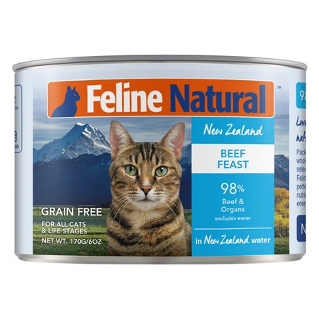 Feline Natural Beef Feast Wet Cat Food 170g x 12 Cans