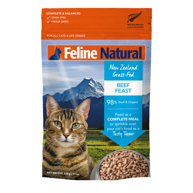 Feline Natural Beef Freeze Dried Cat Food 320g