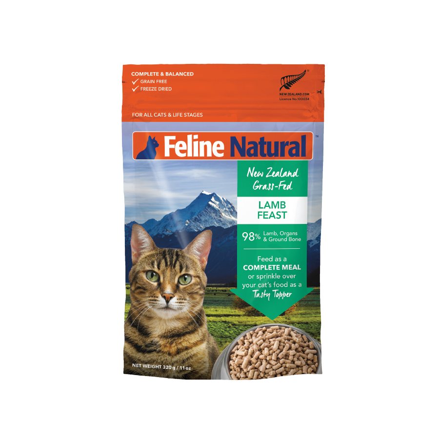 Feline Natural Lamb Freeze Dried Cat Food 320g