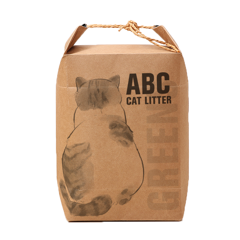 ABC Vegan Cat Litter Greens Scents - Biodegradable, Clumpable, Flushable (4KG)