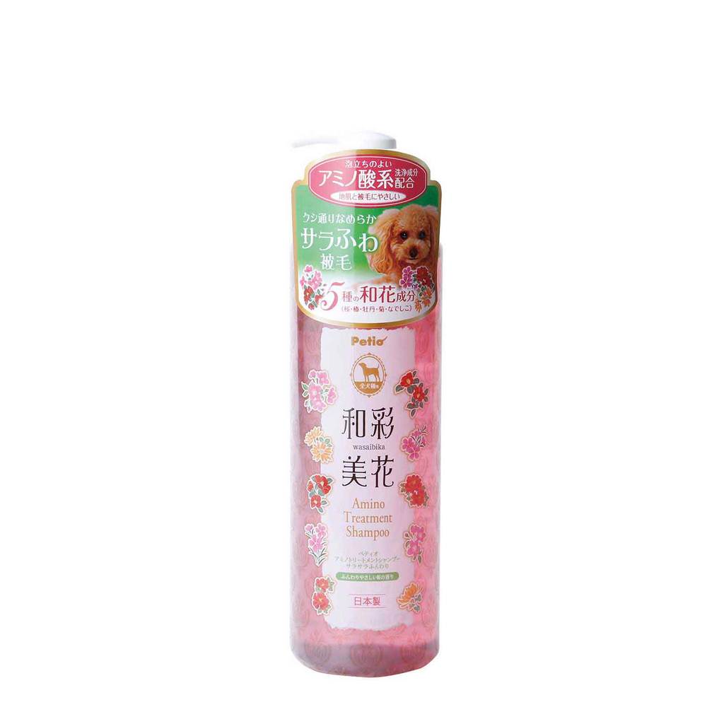 Petio Wasai Mika Amino Cherry Blossom Scent Dog Treatment Shampoo 480ml