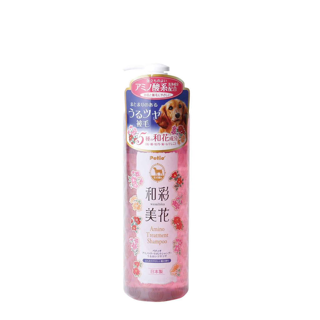 Petio Wasai Mika Amino Treatment Dog Moisture and Shine Shampoo 480ml