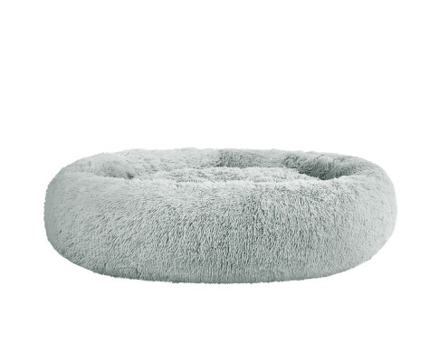 i.Pet Pet Bed 110cm XL Soft Plush - Light Grey
